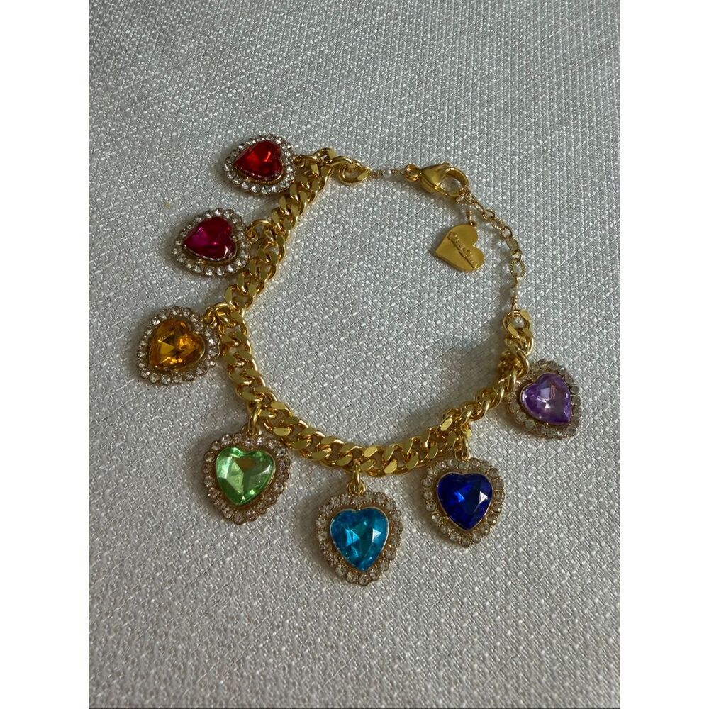 Vida Kush Heart Rhinestone Statement Bracelet